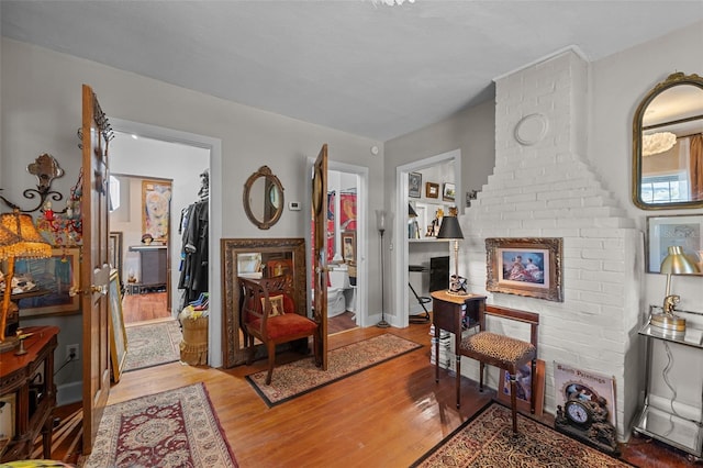 interior space featuring wood finished floors