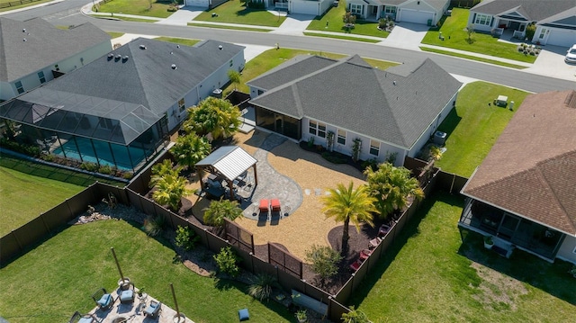 bird's eye view featuring a residential view