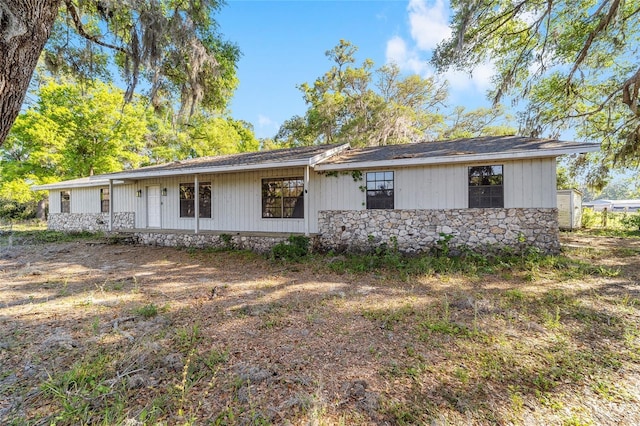 9951 NE 30th Ct, Anthony, FL 32617 - view of front of house featuring stone siding