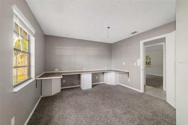 9951 NE 30th Ct, Anthony, FL 32617 - unfurnished office featuring baseboards, carpet flooring, and a textured ceiling