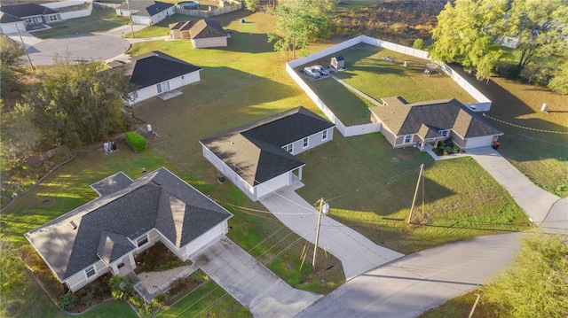 aerial view featuring a residential view