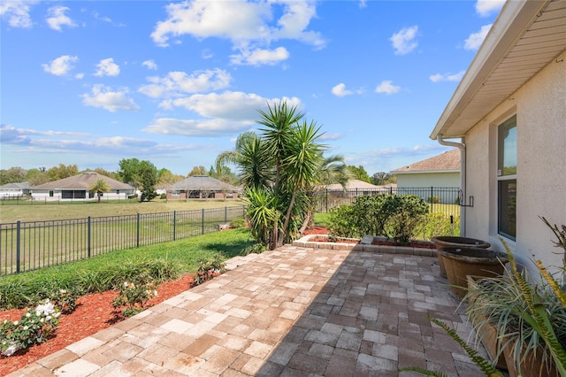 view of patio / terrace with a fenced backyard