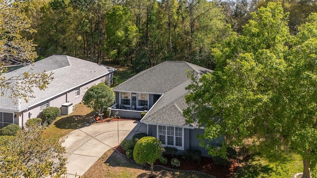 birds eye view of property