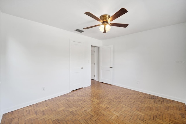 829 NE 15th Ave, Ocala, FL 34470 - empty room featuring visible vents, ceiling fan, and baseboards