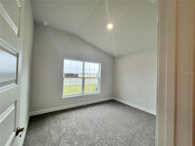 4498 SW 90th Lane Rd, Ocala, FL 34476 - carpeted spare room with baseboards and lofted ceiling