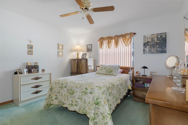 5557 N Sierra Ter, Beverly Hills, FL 34465 - bedroom featuring carpet flooring and a ceiling fan