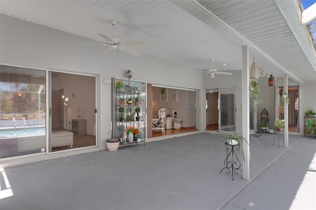 5557 N Sierra Ter, Beverly Hills, FL 34465 - view of patio featuring ceiling fan