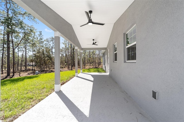 791 NE 150th Ave, Williston, FL 32696 - view of patio / terrace with ceiling fan