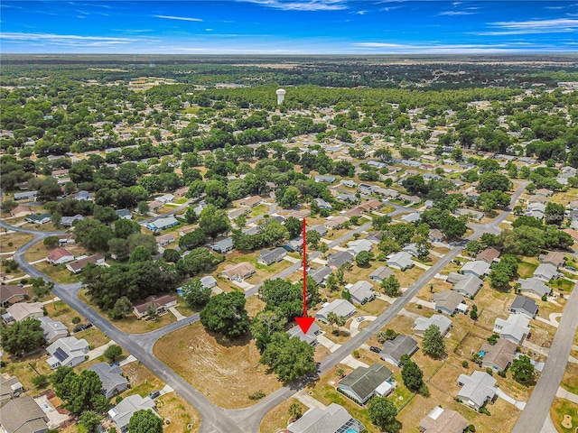bird's eye view featuring a residential view