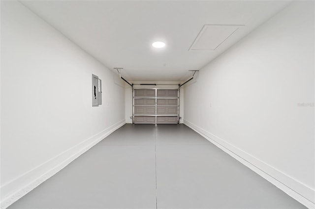 15954 SW 30th Ln, Ocala, FL 34481 - garage featuring electric panel and baseboards