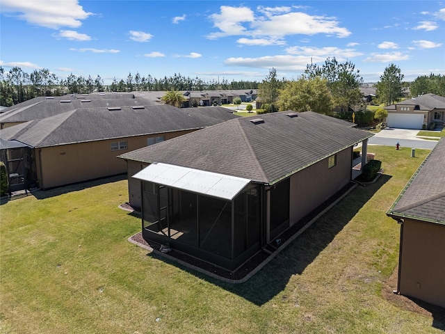 aerial view featuring a residential view