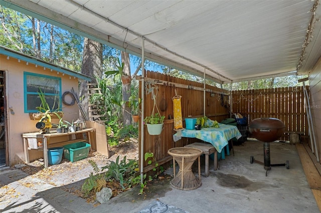 5368 S Parkland Ter, Homosassa, FL 34448 - exterior space featuring grilling area and fence