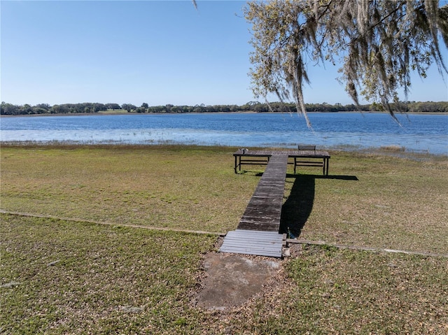 390 SW Shorewood Dr, Dunnellon, FL 34431 - view of home's community with a yard and a water view