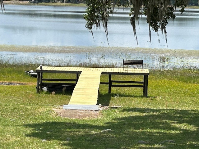 390 SW Shorewood Dr, Dunnellon, FL 34431 - view of property's community with a boat dock and a water view