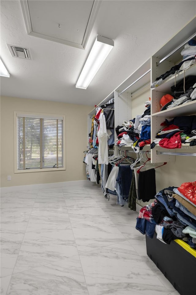 2130 SW 37th Street Rd, Ocala, FL 34471 - spacious closet featuring visible vents and marble finish floor