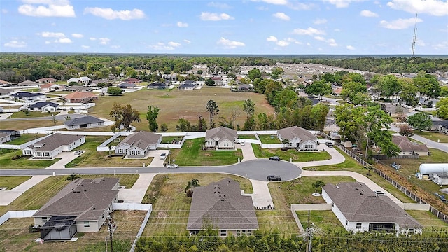 aerial view featuring a residential view
