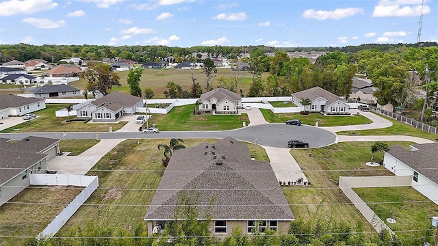 aerial view featuring a residential view