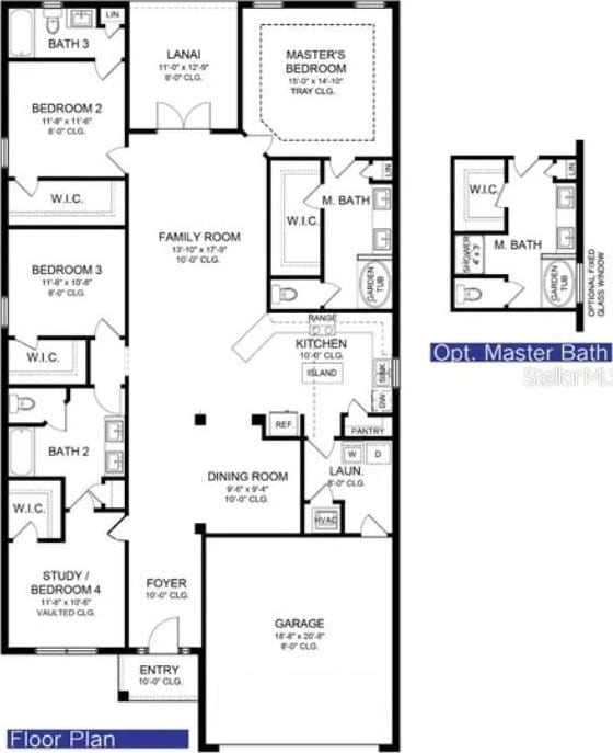 2166 NW 23rd Loop, Ocala, FL 34475 - floor plan / room layout