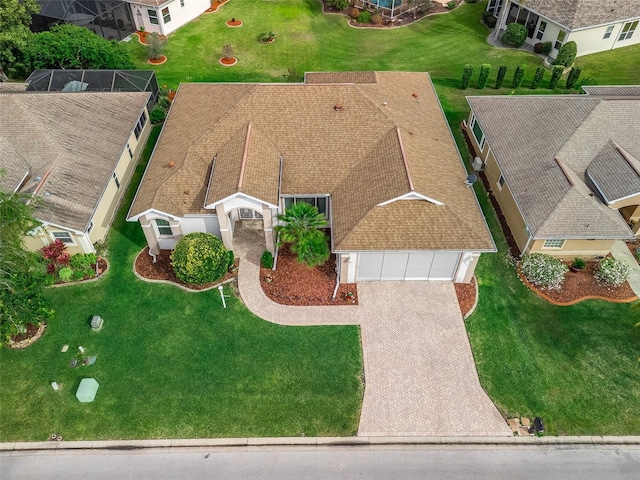 birds eye view of property featuring a residential view