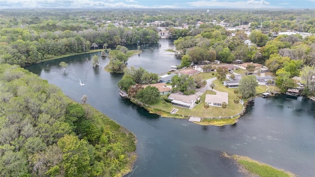 12180 Maple St, Dunnellon, FL 34432 - aerial overview of property's location featuring a nearby body of water and a forest