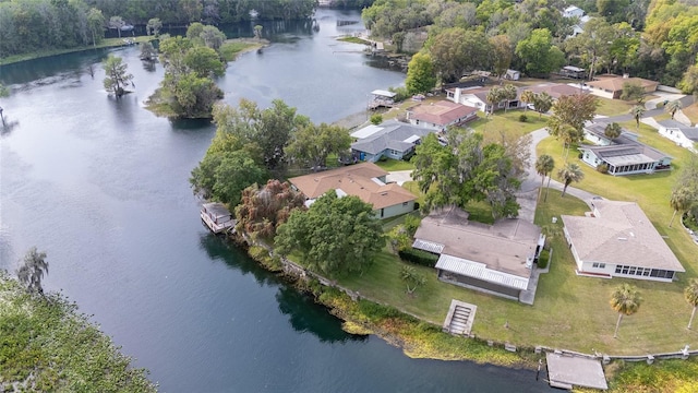 12180 Maple St, Dunnellon, FL 34432 - aerial view of property's location featuring a nearby body of water and nearby suburban area