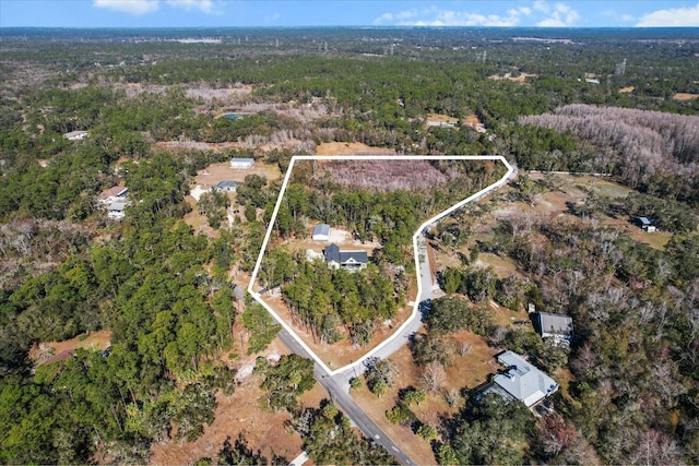 5024 N Tumblewood Dr, Crystal River, FL 34428 - birds eye view of property with a view of trees