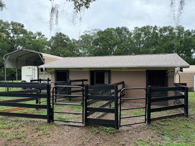 view of stable