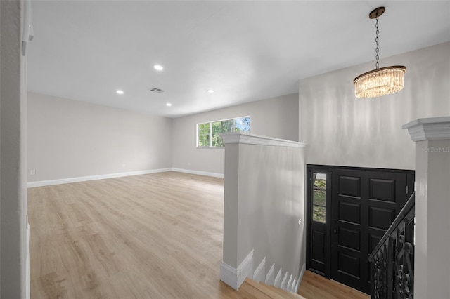 341 SE 53rd Ct, Ocala, FL 34480 - entrance foyer with wood finished floors, recessed lighting, baseboards, and visible vents