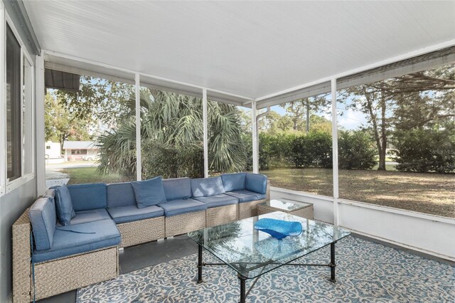 6830 NW 62nd Pl, Ocala, FL 34482 - sunroom / solarium with outdoor lounge area
