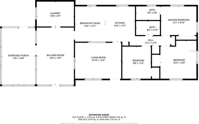 6830 NW 62nd Pl, Ocala, FL 34482 - floor plan