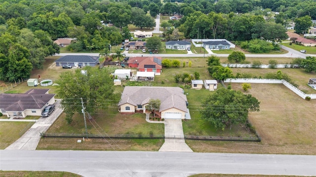 aerial perspective of suburban area