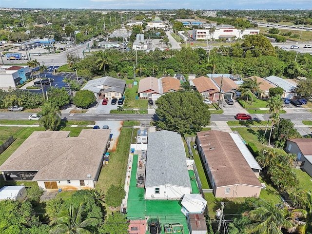 aerial view featuring a residential view