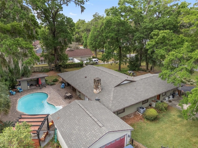 4085 SE 23rd Ter, Ocala, FL 34480 - swimming pool featuring view of wooded area