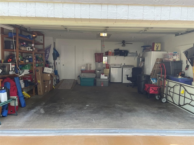 8533 SW 93rd Pl Unit A, Ocala, FL 34481 - garage featuring washer and clothes dryer and a garage door opener