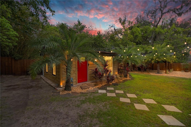44 SE 9th Ter, Ocala, FL 34471 - view of front of property with a front yard and fence