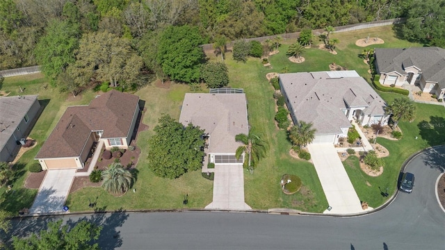 drone / aerial view featuring a residential view