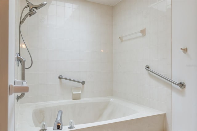 bathroom featuring a tub