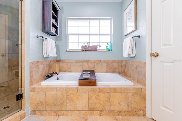 5770 SW 89th Pl, Ocala, FL 34476 - bathroom with a garden tub and a stall shower