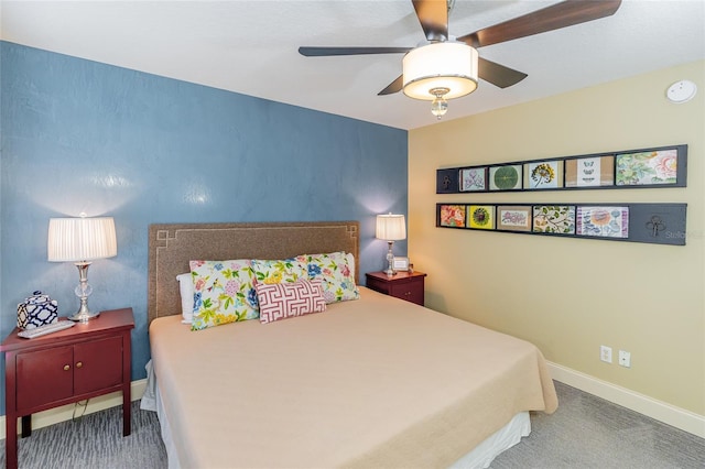 5770 SW 89th Pl, Ocala, FL 34476 - carpeted bedroom with ceiling fan and baseboards