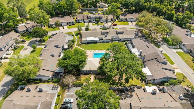 drone / aerial view featuring a residential view