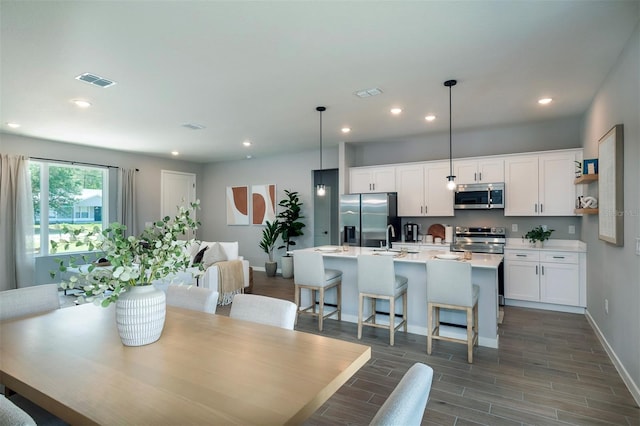 11555 SW 59th Ter, Ocala, FL 34476 - dining area featuring recessed lighting and dark wood-style floors