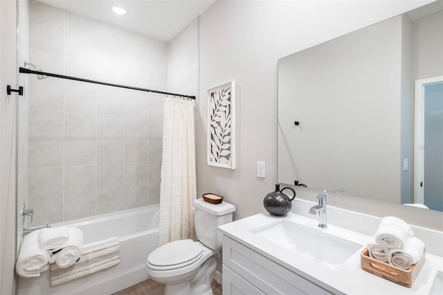 11555 SW 59th Ter, Ocala, FL 34476 - bathroom with vanity and shower / bath combination with curtain