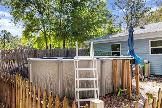 8570 N Discalfani Loop, Crystal River, FL 34428 - exterior space with fence and a fenced in pool