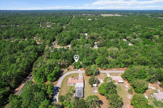 8570 N Discalfani Loop, Crystal River, FL 34428 - aerial view featuring a forest view
