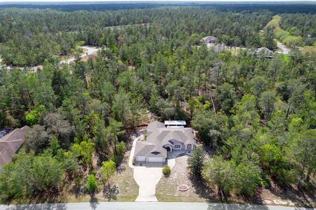 6 Statice Ct, Homosassa, FL 34446 - birds eye view of property featuring a forest view