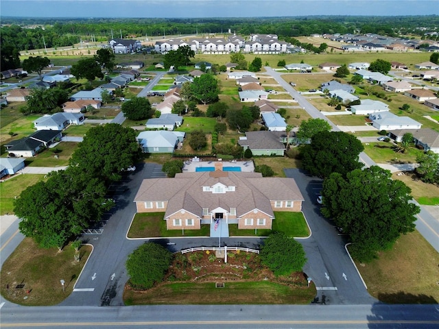 bird's eye view with a residential view