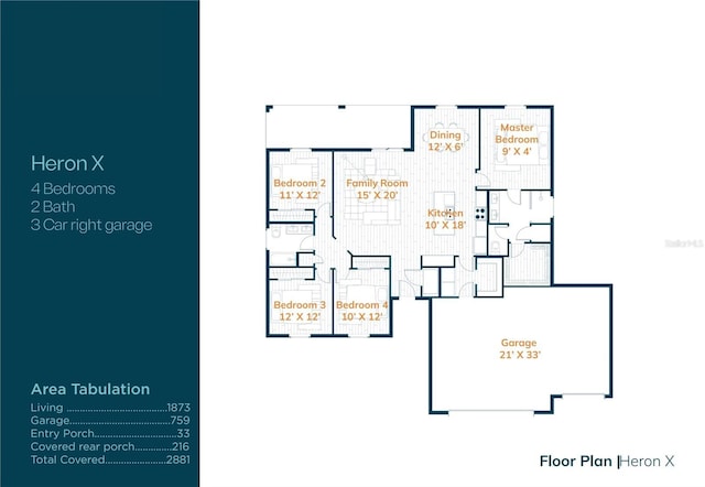 9552 SW 40th Ter, Ocala, FL 34476 - view of property floor plan