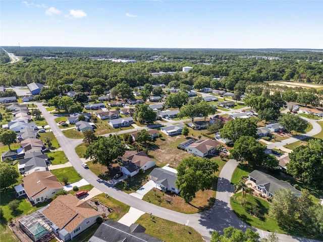 drone / aerial view with a residential view