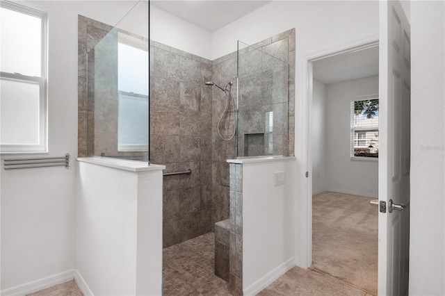 8546 SW 79th Ave, Ocala, FL 34476 - bathroom featuring a walk in shower and baseboards