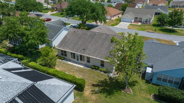 bird's eye view featuring a residential view